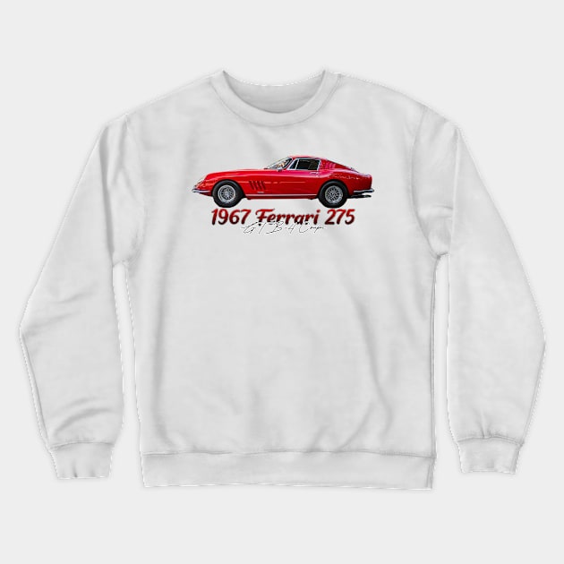 1967 Ferrari 275 GTB-4 Coupe Crewneck Sweatshirt by Gestalt Imagery